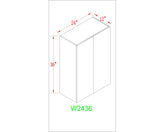 Wall 24" - Light Grain 24 Inch Wall Cabinet